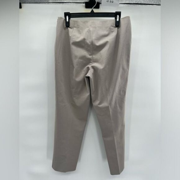 Lafayette 148 New York grey cotton ankle trousers pants size 6 side zip - Picture 11 of 11